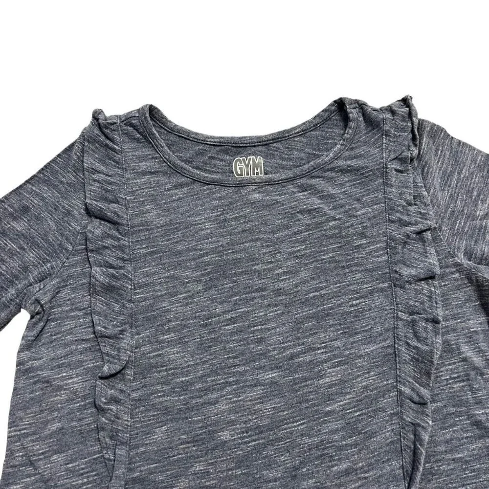 Gymboree M (7/8) Heather Ruffle Top